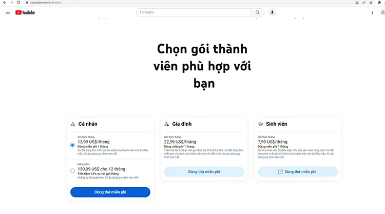 Có thể mua phí xem YouTube không quảng cáo với giá 9000 đồng/tháng? 3