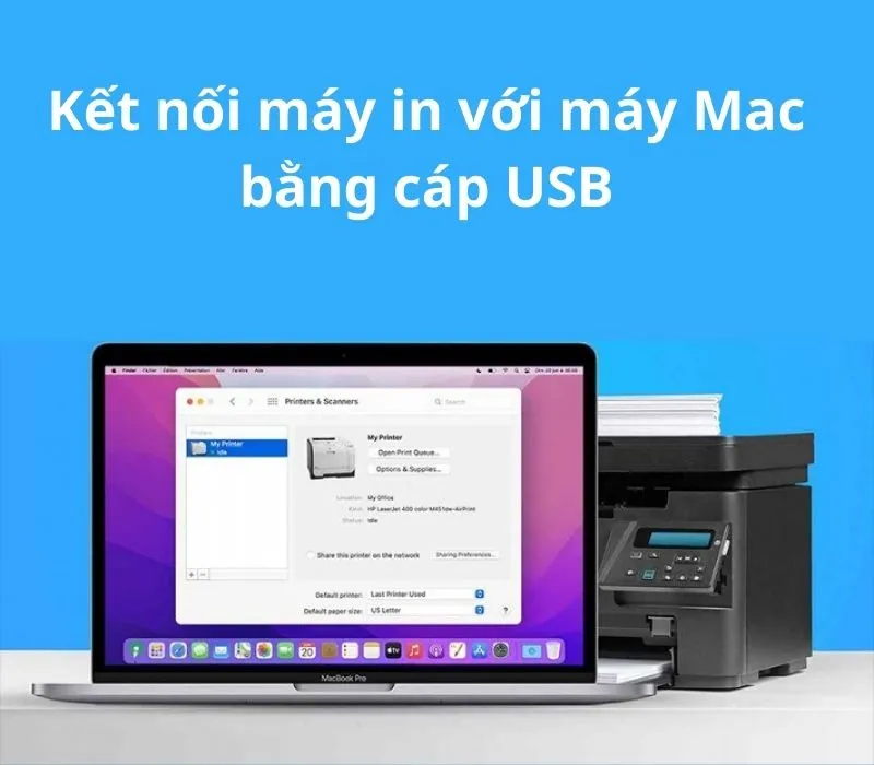 Cách in, kết nối và ngắt máy in trên MacBook 1