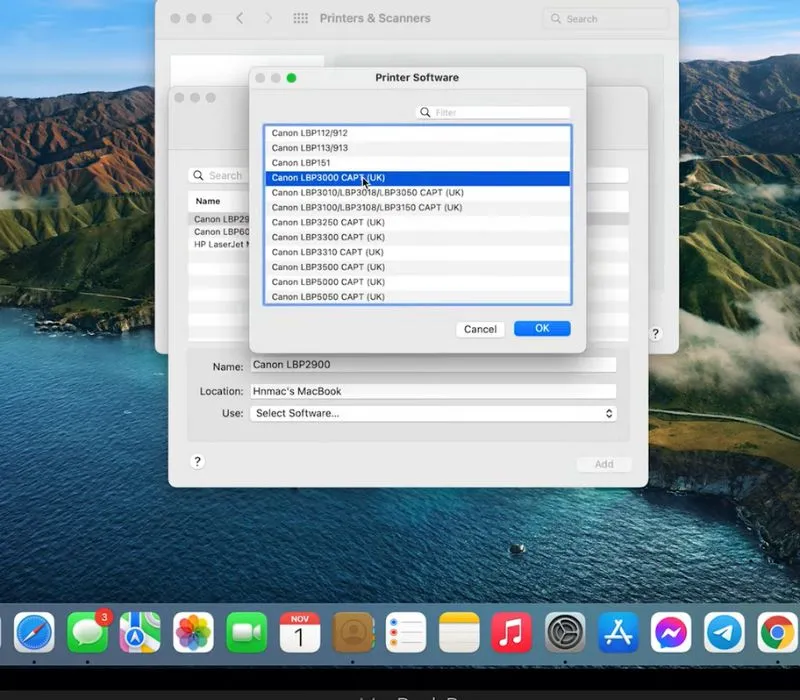 Cách in, kết nối và ngắt máy in trên MacBook 20