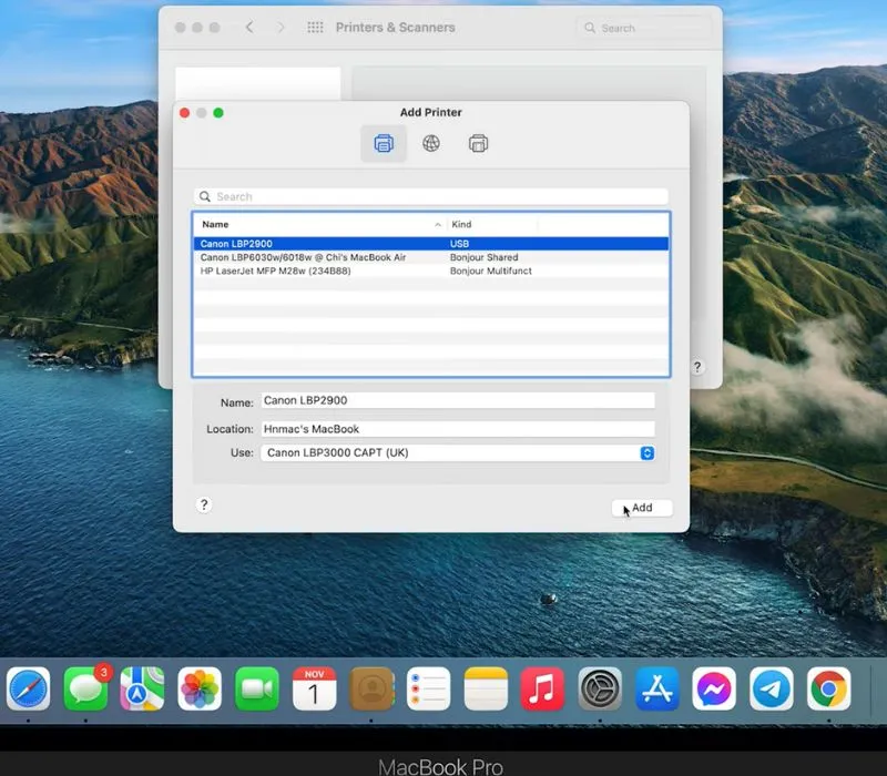 Cách in, kết nối và ngắt máy in trên MacBook 21