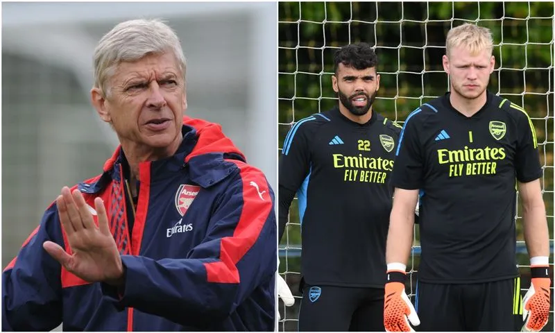 Arsene Wenger thích Aaron Ramsdale hơn David Raya - Ảnh: Internet