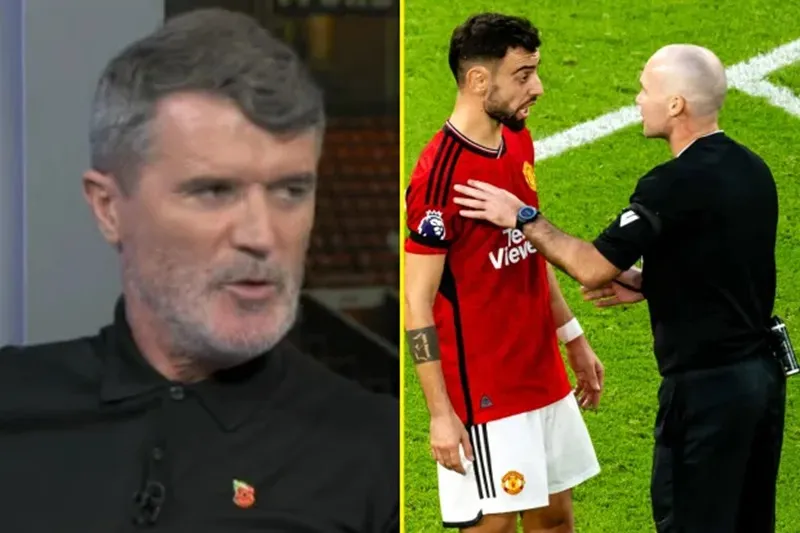 Roy Keane kêu gọi Ten Hag tước băng đội trưởng của Bruno - Ảnh: Internet