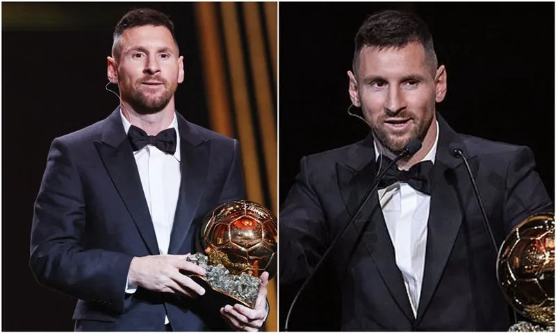 Lionel Messi giành Quả bóng vàng 2023 - Ảnh: Internet