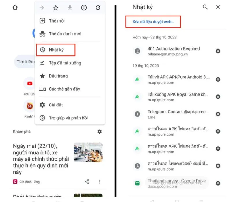 Cách xóa lịch sử tìm kiếm trên Google đơn giản bạn cần biết 7