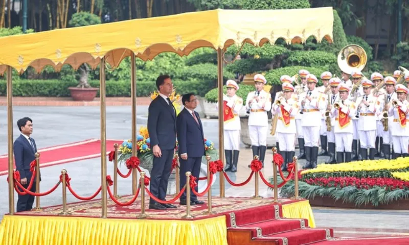 Thủ tướng Phạm Minh Chính chủ trì Lễ đón Thủ tướng Hà Lan 2