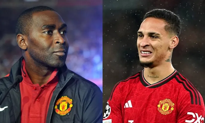 Andy Cole phát ngấy với phong độ của Antony - Ảnh: Internet