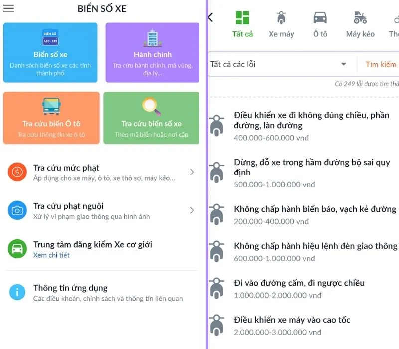 5+ app tra cứu biển số xe máy online nhanh chóng tại nhà 5