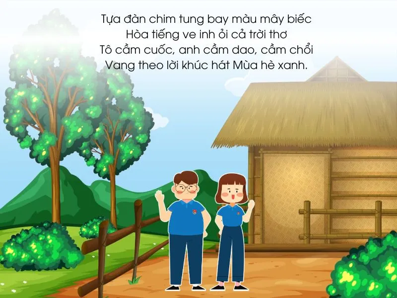 Cap hay về Mùa hè xanh, thơ đi Mùa hè xanh ý nghĩa 2