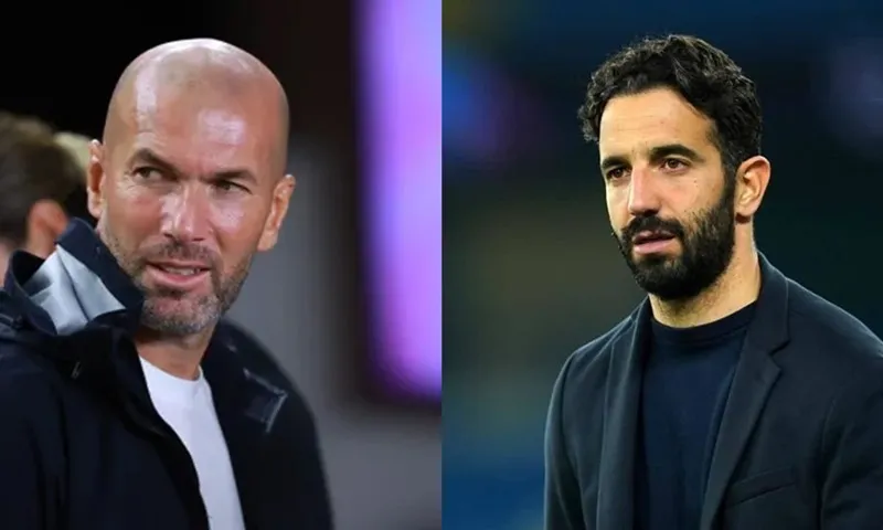 Ruben Amorim và Zinedine Zidane là hai ứng cử viên mà đội chủ sân Old Trafford xem xét - Ảnh: Internet