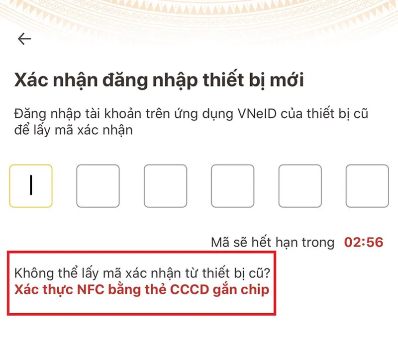 Hướng dẫn cách đăng nhập VNeID trên thiết bị mới 6