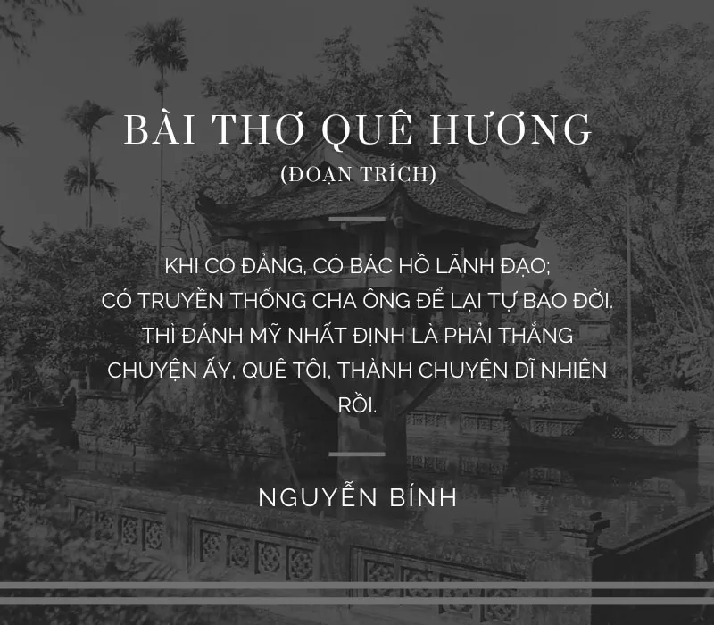 Những câu ca dao, bài thơ về lịch sử Việt Nam ý nghĩa 7