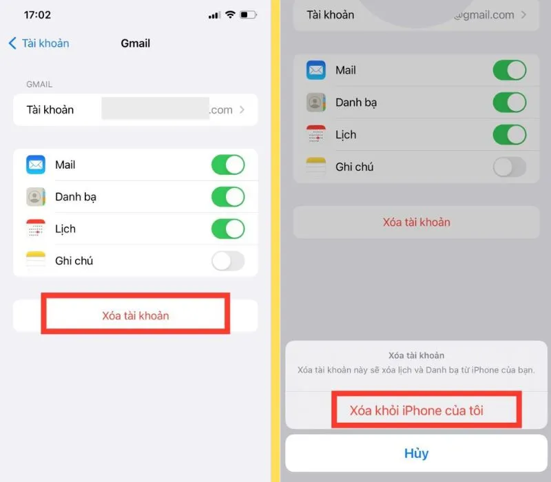 Cách xóa Gmail trên điện thoại Iphone và Android chi tiết nhất 9