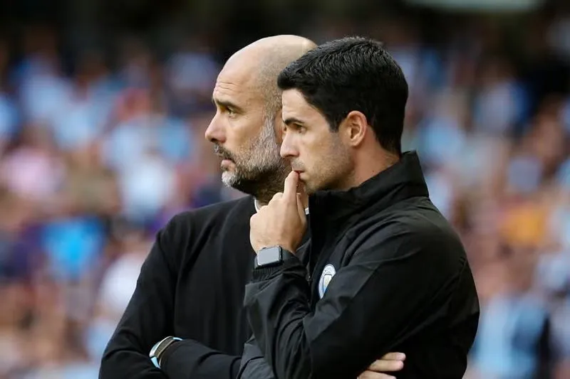 HLV Man City, Pep Guardiola lên tiếng bảo vệ Mikel Arteta - Ảnh: Internet