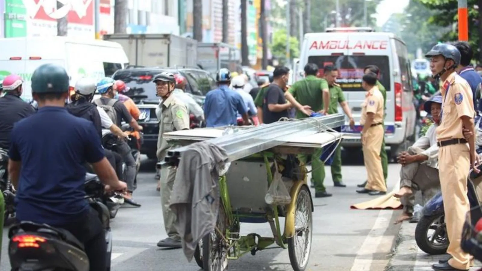 Hiện trường vụ tai nạn - Ảnh:VOV 