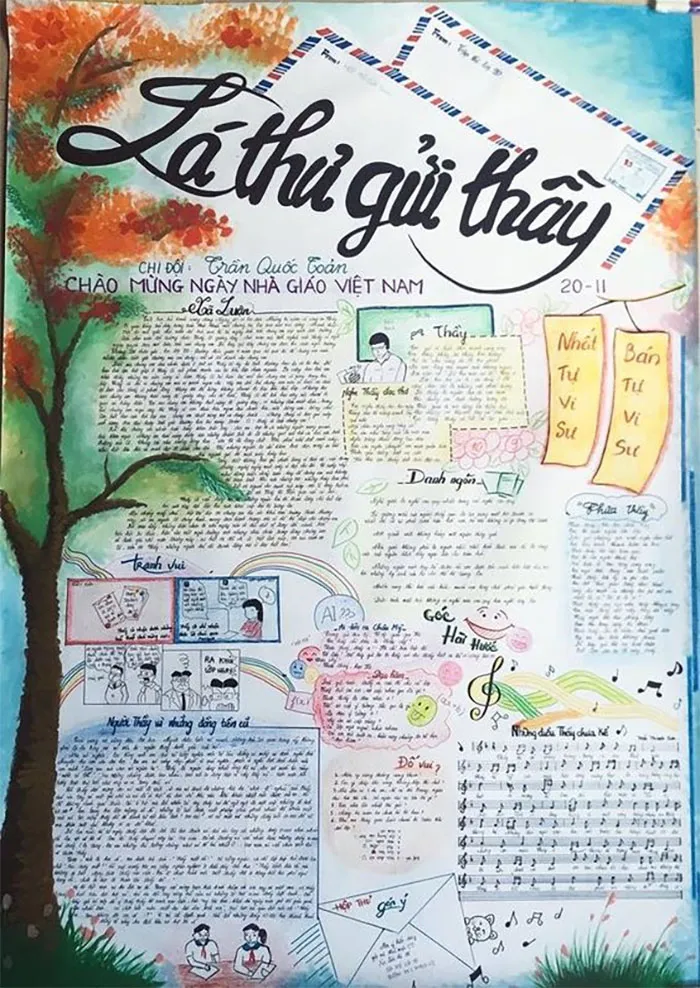 Gợi ý những báo tường 20/11 dành cho ngày Nhà giáo Việt Nam 8