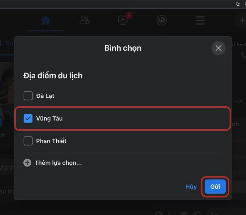 Hướng dẫn cách tạo bình chọn trên Messenger nhanh chóng 11