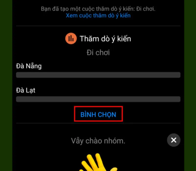 Hướng dẫn cách tạo bình chọn trên Messenger nhanh chóng 2