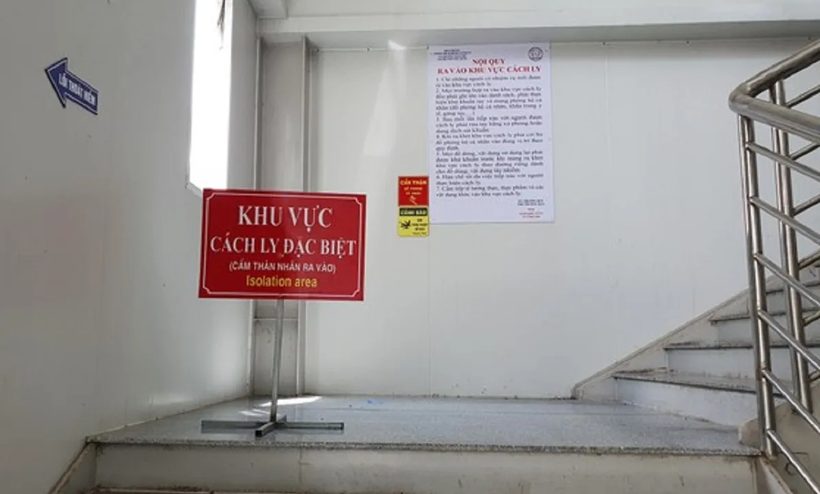 Khu vực cách ly bên trong Trung tâm Y tế TP Phú Quốc lúc xảy ra đại dịch