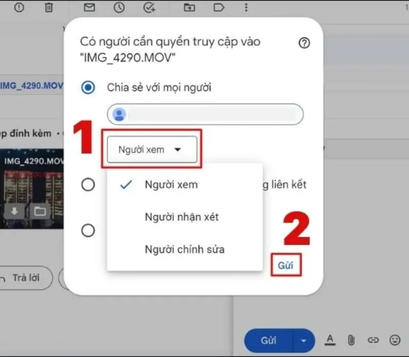 Cách gửi file qua Gmail, tài liệu trên 25MB  dễ dàng, nhanh chóng 9