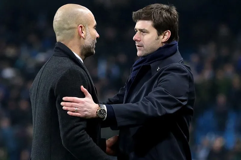 Pochettino luôn nhận trái đắng mỗi khi đối đầu với Pep Guardiola - Ảnh: Internet