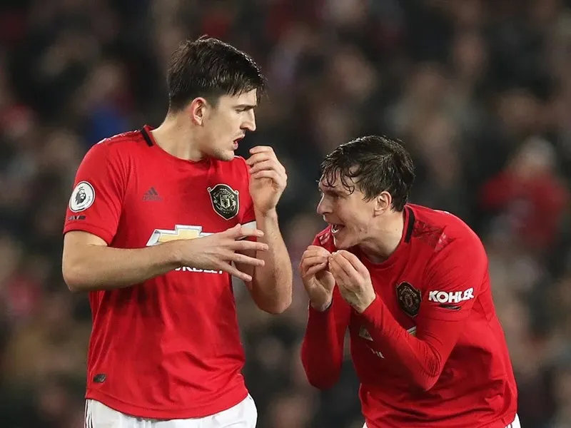 Harry Maguire và Victor Lindelof có một ngày thi đấu xuất sắc. Ảnh: Internet