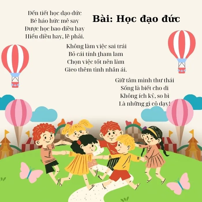 52 bài thơ giáo dục đạo đức cho trẻ hay và dễ thuộc 1