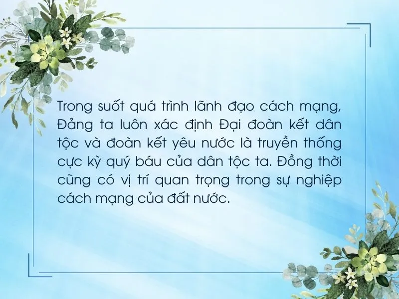 Mẫu diễn văn, phát biểu Ngày hội Đại đoàn kết hay nhất 1