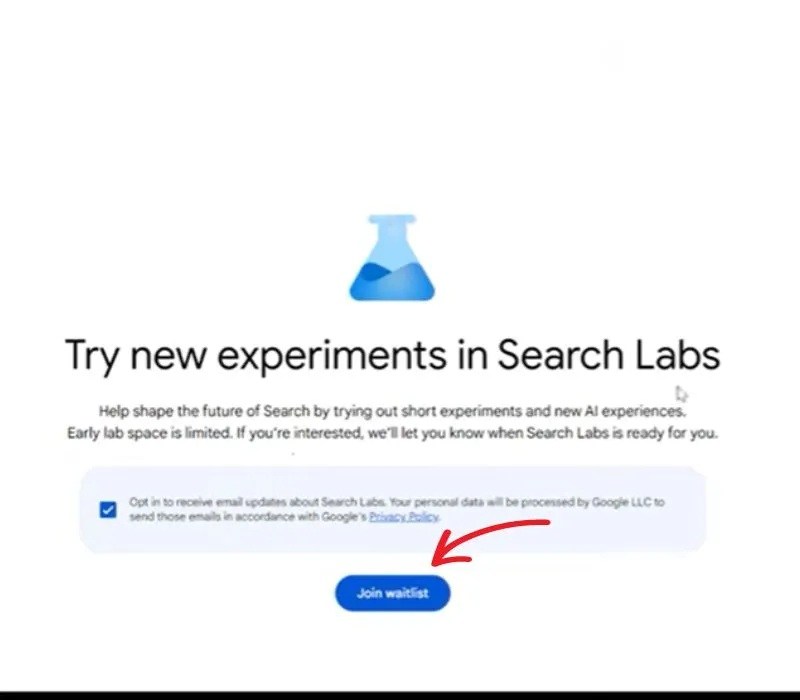 Search Labs là gì? Cách đăng ký và sử dụng công cụ tìm kiếm AI 6