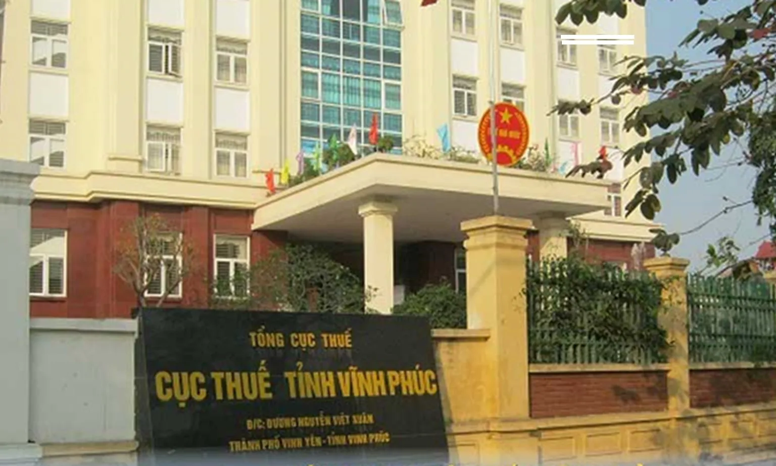 Cục Thuế tỉnh Vĩnh Phúc 