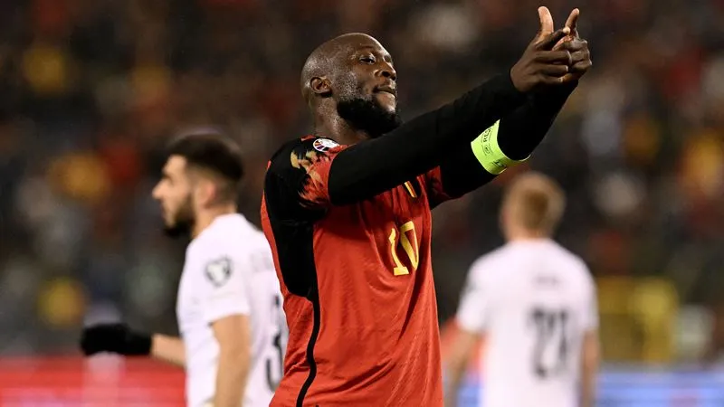 Lukaku vươn lên dẫn đầu danh sách vua phá lưới vòng loại EURO với 14 bàn thắng - Ảnh: Internet