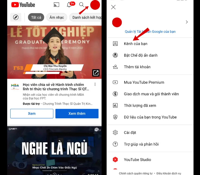 Cách tạo và sử dụng kênh Youtube trên điện thoại cho người mới 5