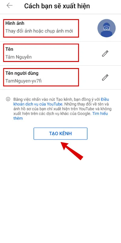 Cách tạo và sử dụng kênh Youtube trên điện thoại cho người mới 6