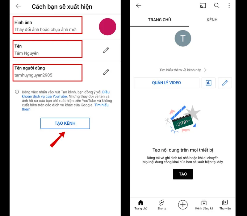 Cách tạo và sử dụng kênh Youtube trên điện thoại cho người mới 9