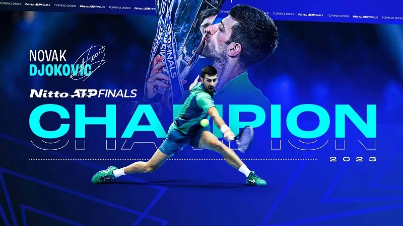 Djokovic thiết lập kỷ lục 7 lần vô địch ATP Finals, còn kém Federer 5 danh hiệu