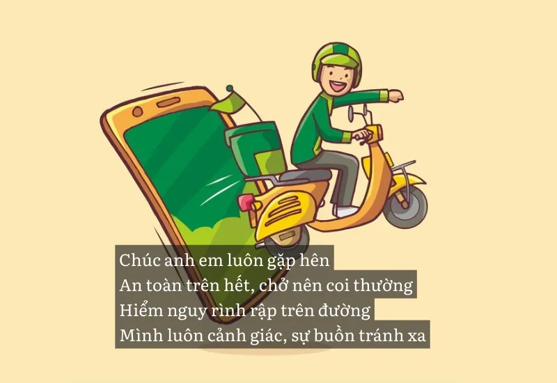 Thơ về shipper, STT hài hước về nghề shipper 2