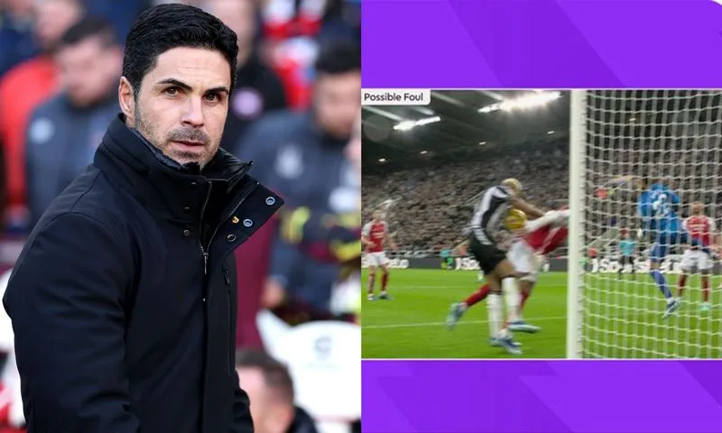 Arteta khẳng định bàn thắng của Newcastle không hợp lệ - Ảnh: Internet
