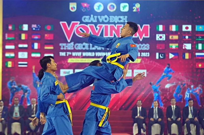 Giải vô địch Vovinam thế giới lần 7 năm 2023 khai mạc hoành tráng tại TPHCM