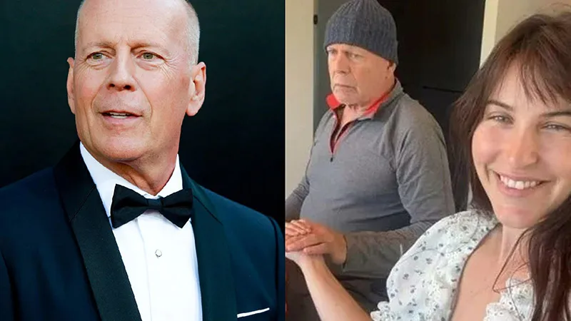 Tinh thần và khí sắc của Bruce Willis trông khá ổn trong ảnh chụp với con gái (trái) nhân dịp lễ Tạ ơn 