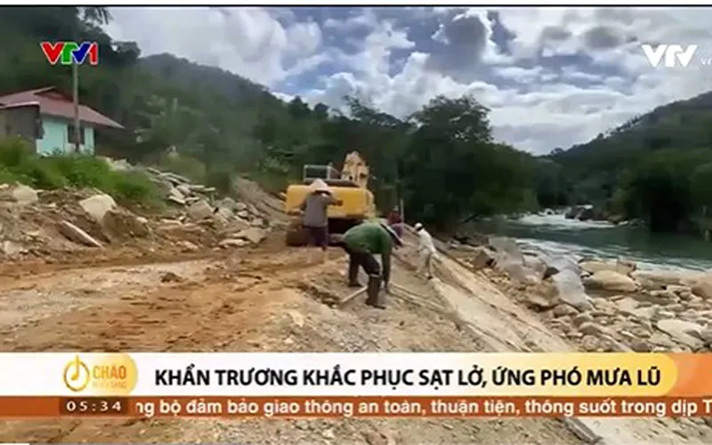 Quảng Nam khẩn trương khắc phục sạt lở, ứng phó mưa lũ