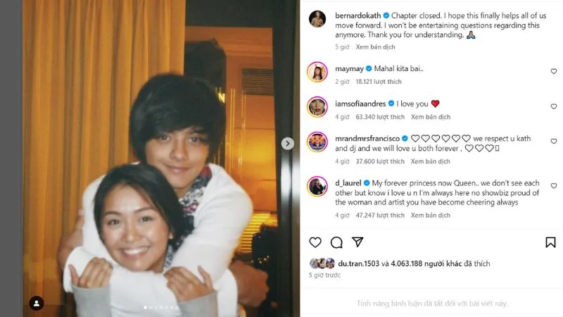 Cặp đôi Philippines nổi tiếng chia tay sau 11 năm gắn bó khiến khán giả tiếc nuối 2