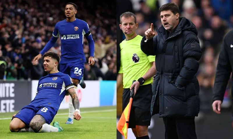 Pochettino cho thấy khả năng lựa chọn chiến thuật nhạy bén giúp Chelsea giành chiến thắng dù chơi thiếu người - Ảnh: Internet