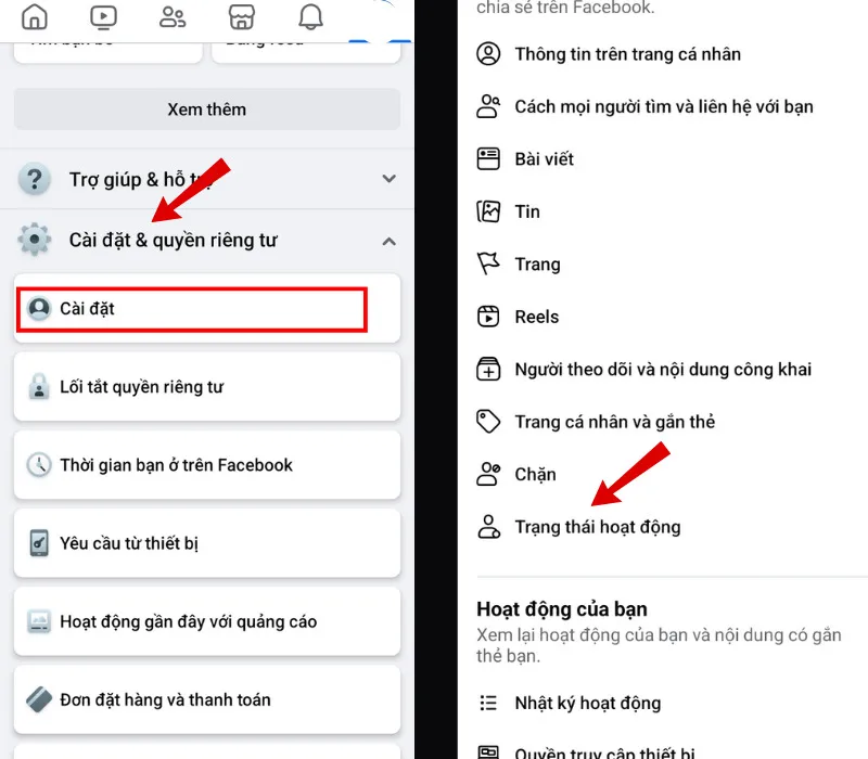 Chi tiết cách tắt hoạt động trên Facebook trên điện thoại và máy tính 3