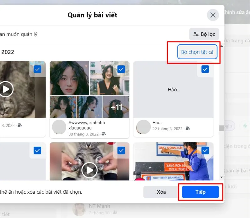 Cách ẩn hết bài viết trên Facebook theo mốc thời gian riêng tư 10