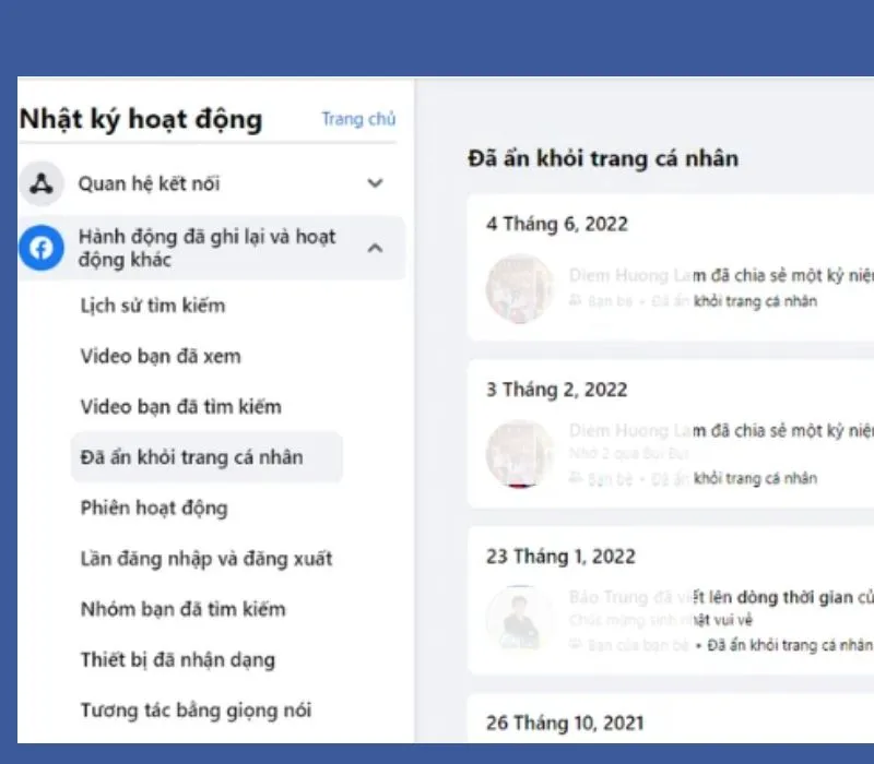 Cách ẩn hết bài viết trên Facebook theo mốc thời gian riêng tư 17