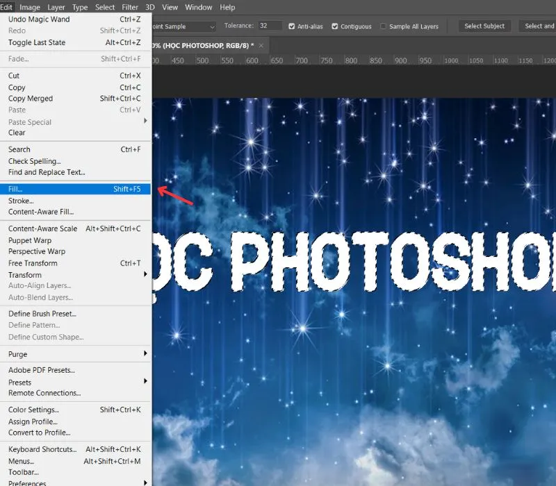 4 Cách xóa chữ trong Photoshop nhanh chóng, chuyên nghiệp 5