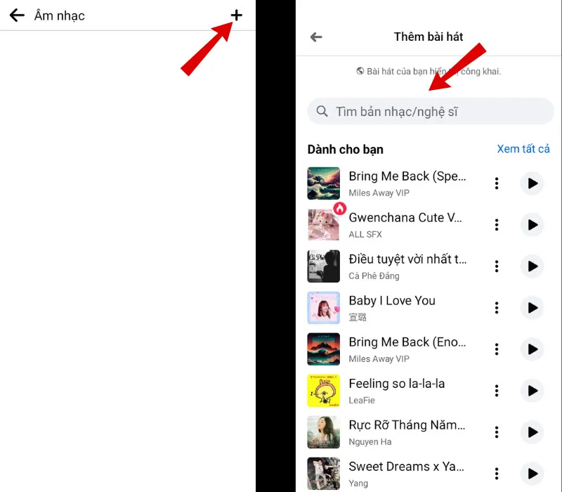 Cách để nhạc trên tiểu sử Facebook bằng điện thoại, máy tính đơn giản 4