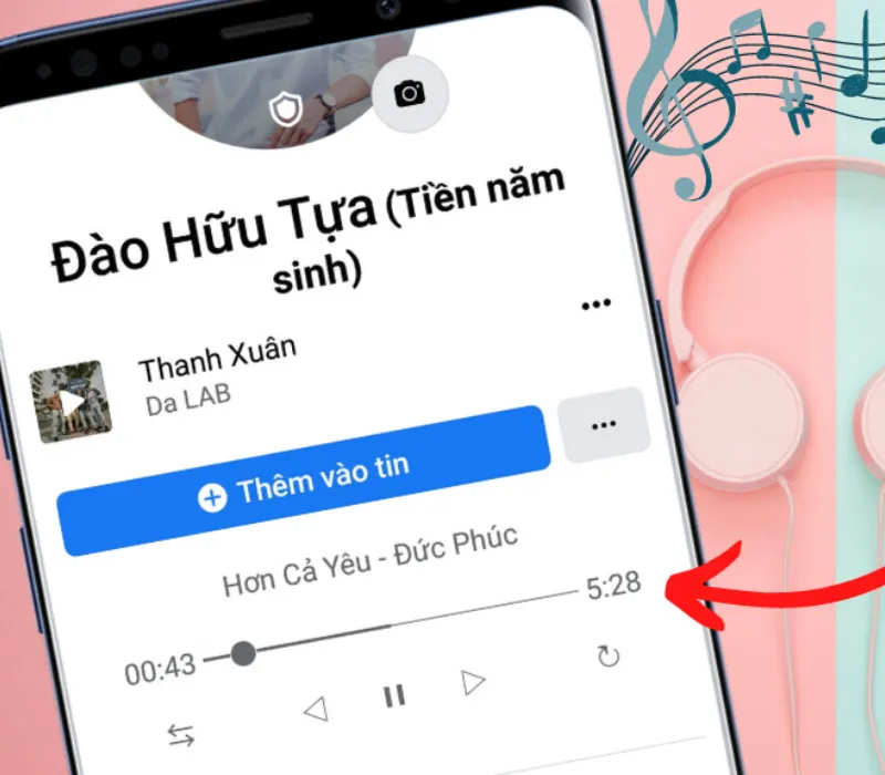 Cách để nhạc trên tiểu sử Facebook bằng điện thoại, máy tính đơn giản 9