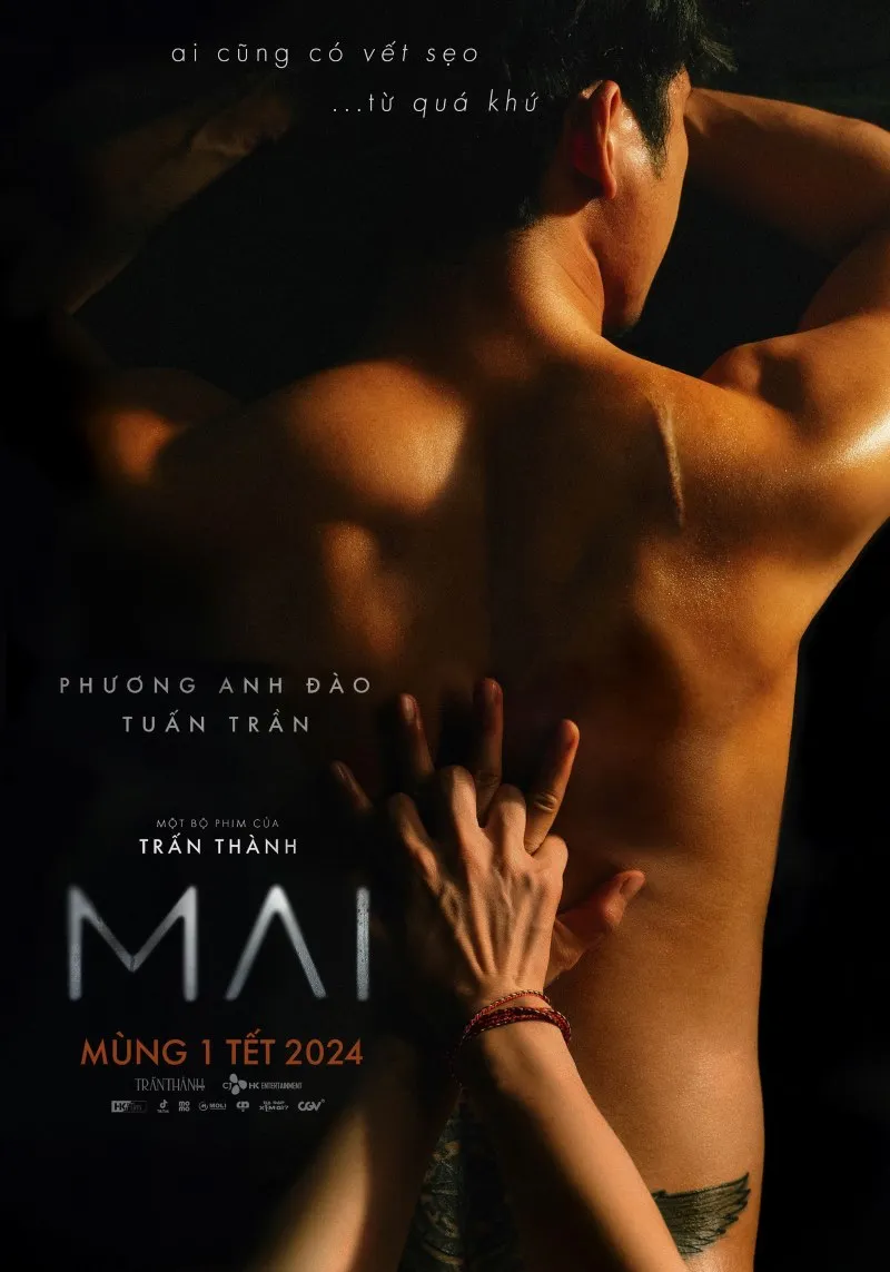 Tuấn Trần lộ tấm lưng nóng bỏng trên poster phim Mai của đạo diễn Trấn Thành 1
