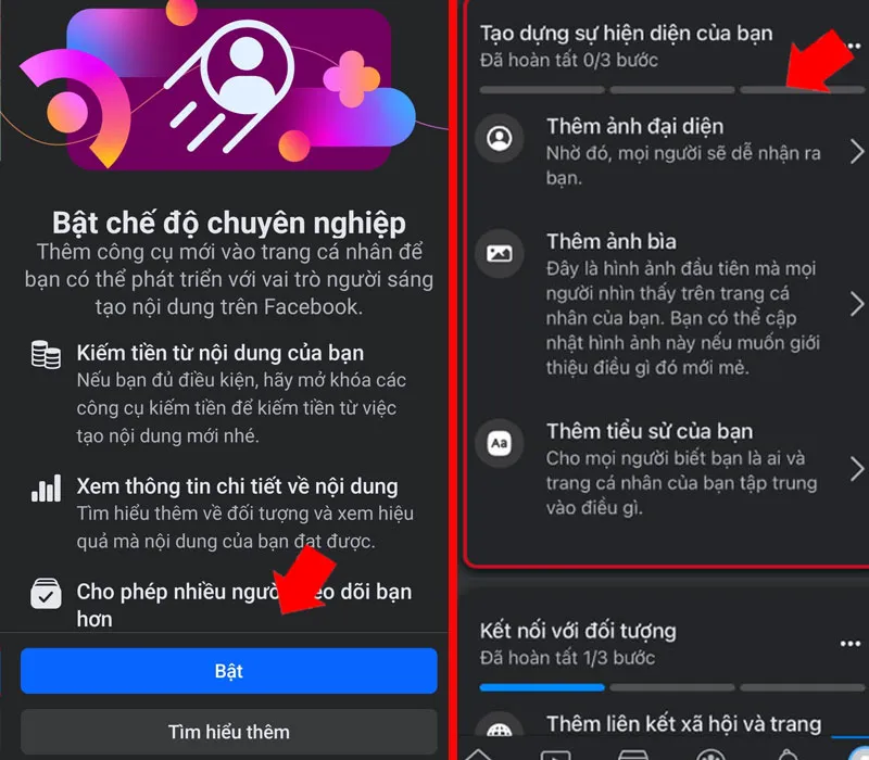 Hướng dẫn cách bật chế độ chuyên nghiệp trên Facebook đơn giản nhất 4