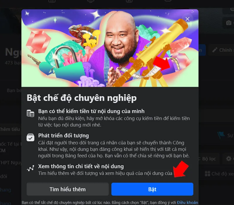 Hướng dẫn cách bật chế độ chuyên nghiệp trên Facebook đơn giản nhất 7